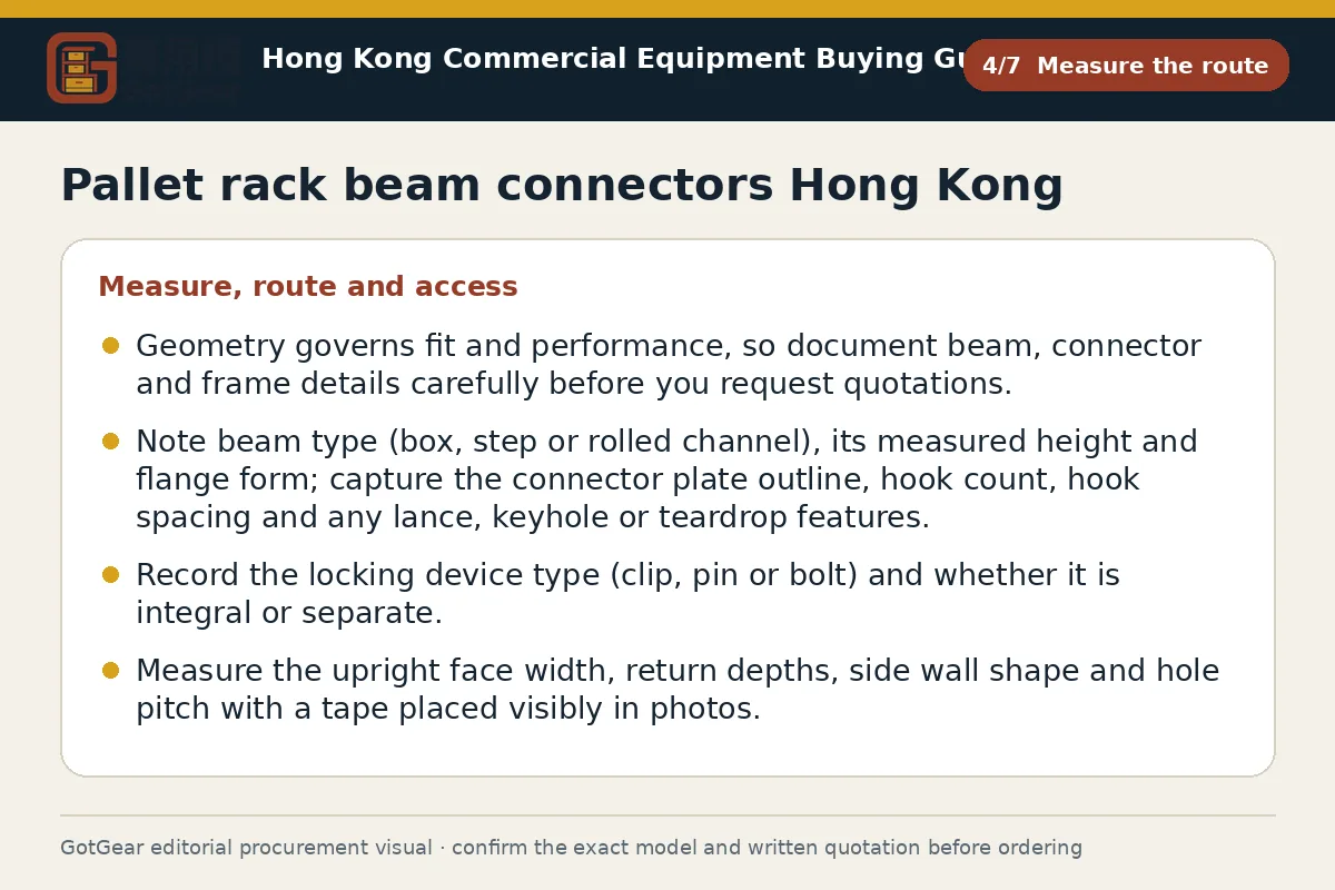 GotGear measure the route procurement diagram for pallet rack beam connectors Hong Kong