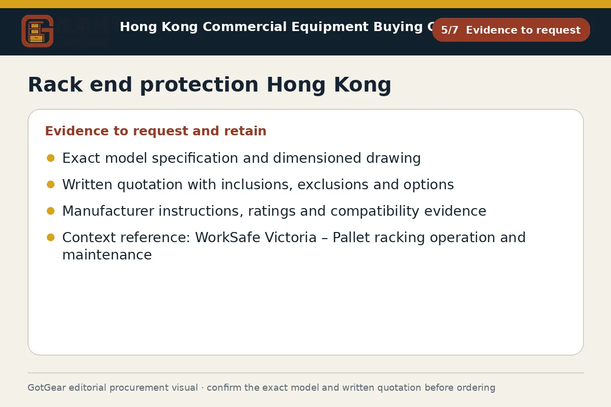 GotGear evidence to request procurement diagram for rack end protection Hong Kong