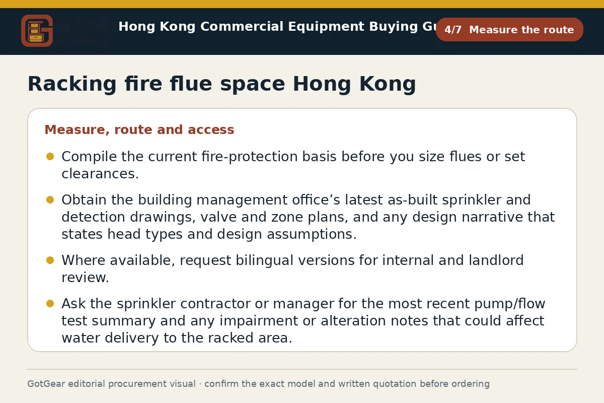 GotGear measure the route procurement diagram for racking fire flue space Hong Kong