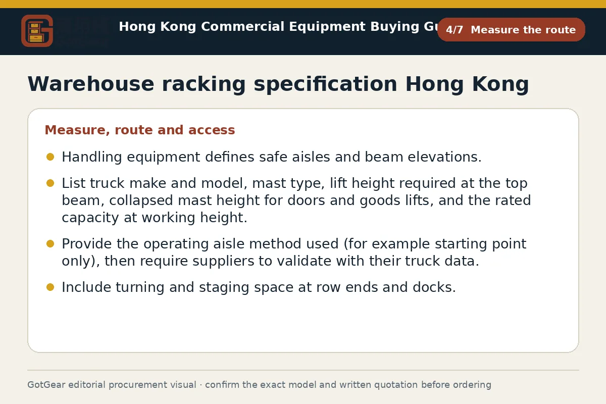 GotGear measure the route procurement diagram for warehouse racking specification Hong Kong