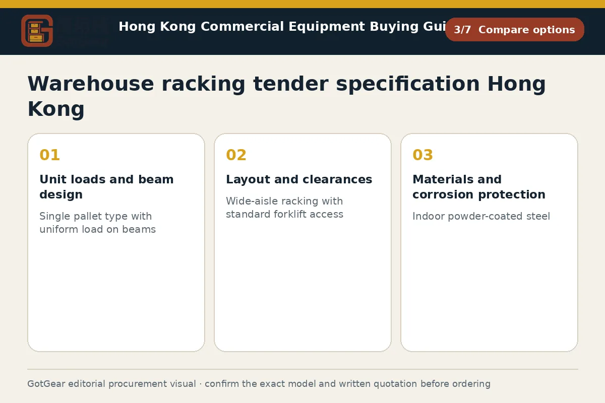 GotGear compare options procurement diagram for warehouse racking tender specification Hong Kong