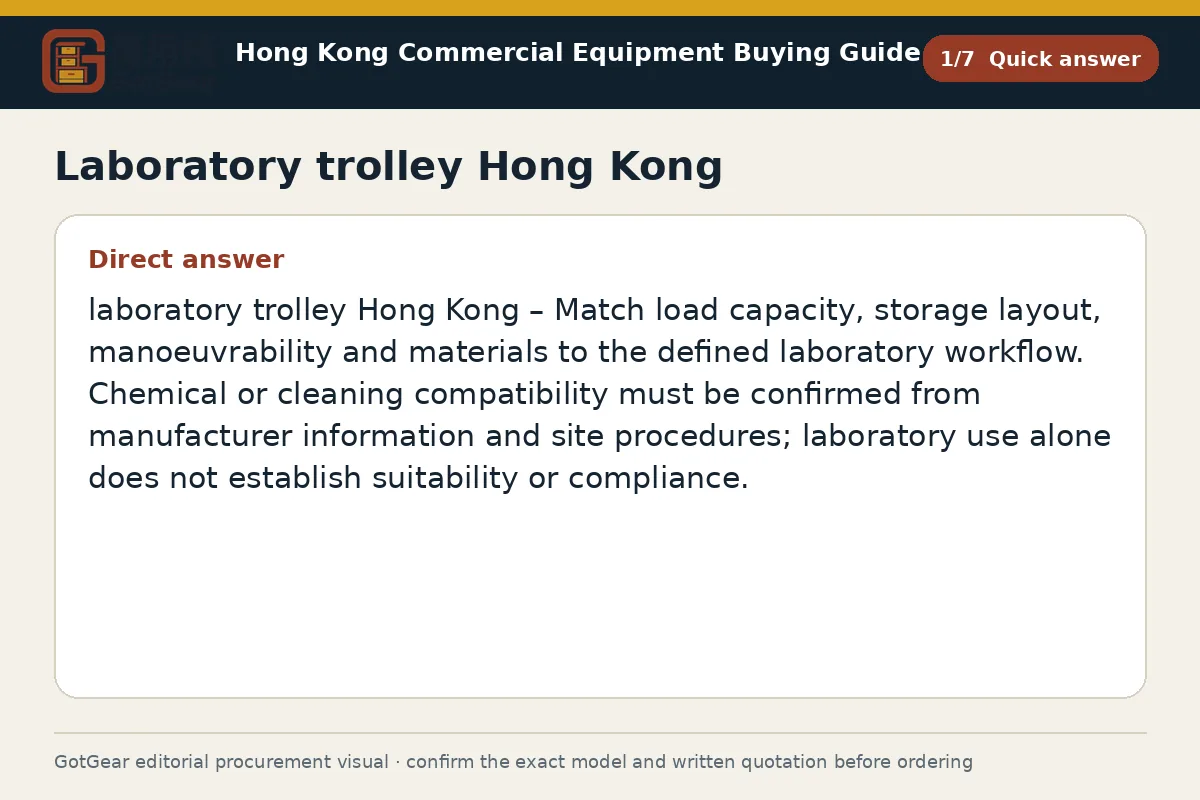 GotGear quick answer procurement diagram for laboratory trolley Hong Kong