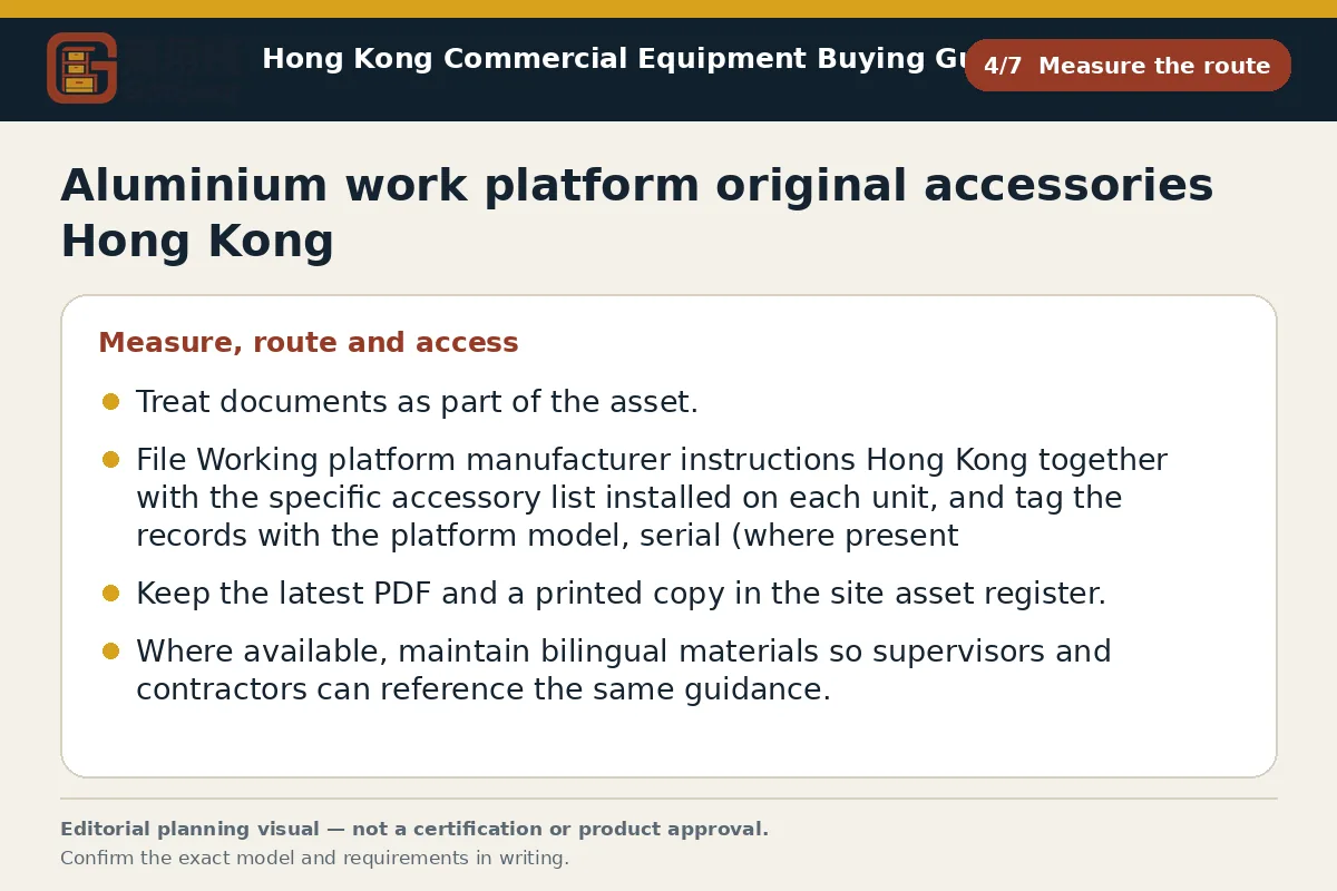 GotGear measure the route procurement diagram for Aluminium work platform original accessories Hong Kong