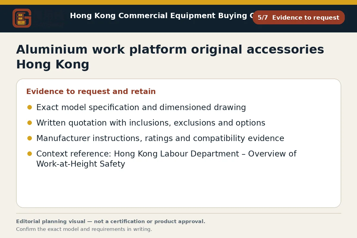 GotGear evidence to request procurement diagram for Aluminium work platform original accessories Hong Kong