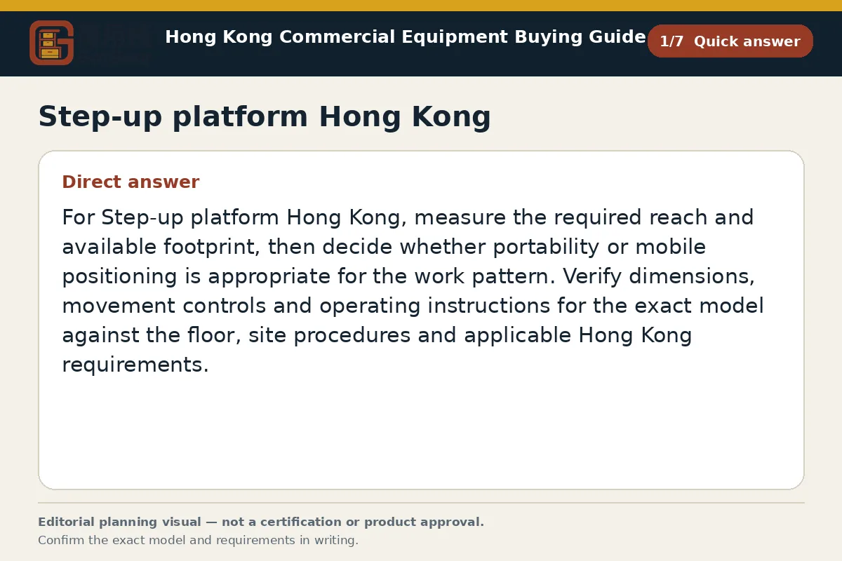 GotGear quick answer procurement diagram for Step-up platform Hong Kong