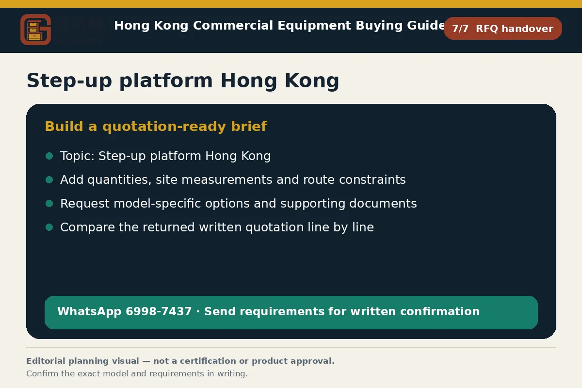 GotGear rfq handover procurement diagram for Step-up platform Hong Kong