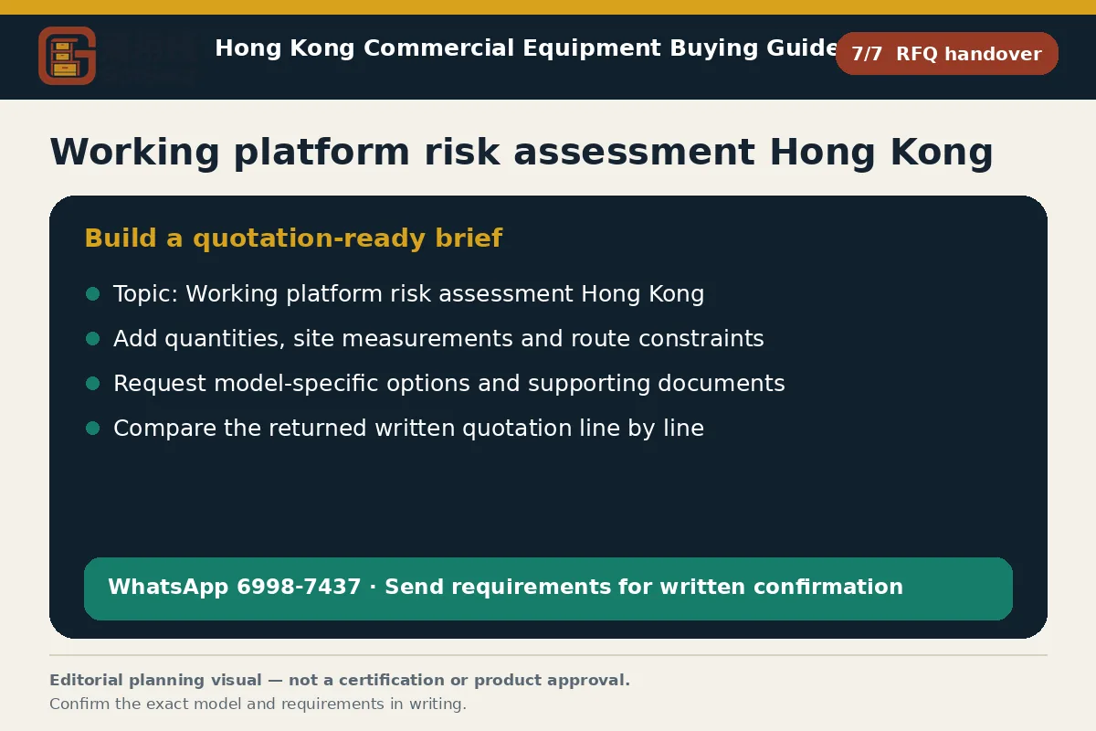 GotGear rfq handover procurement diagram for Working platform risk assessment Hong Kong
