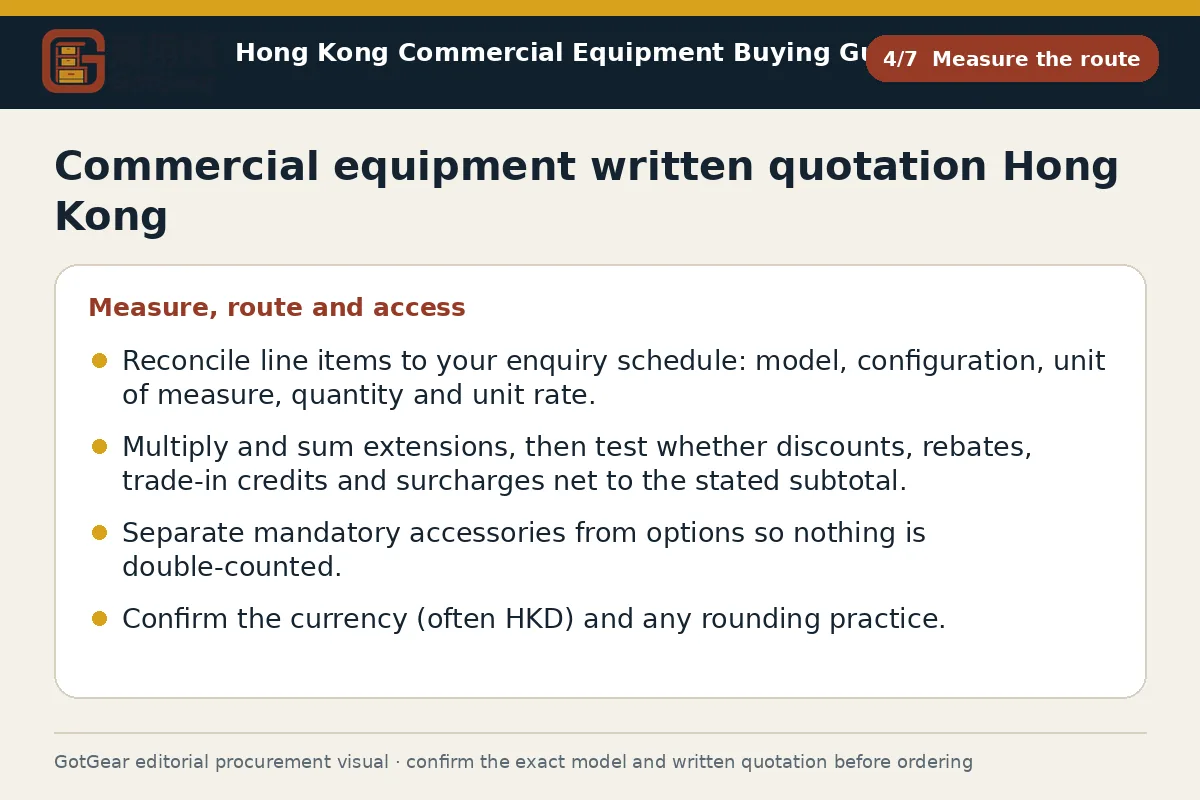 GotGear measure the route procurement diagram for commercial equipment written quotation Hong Kong