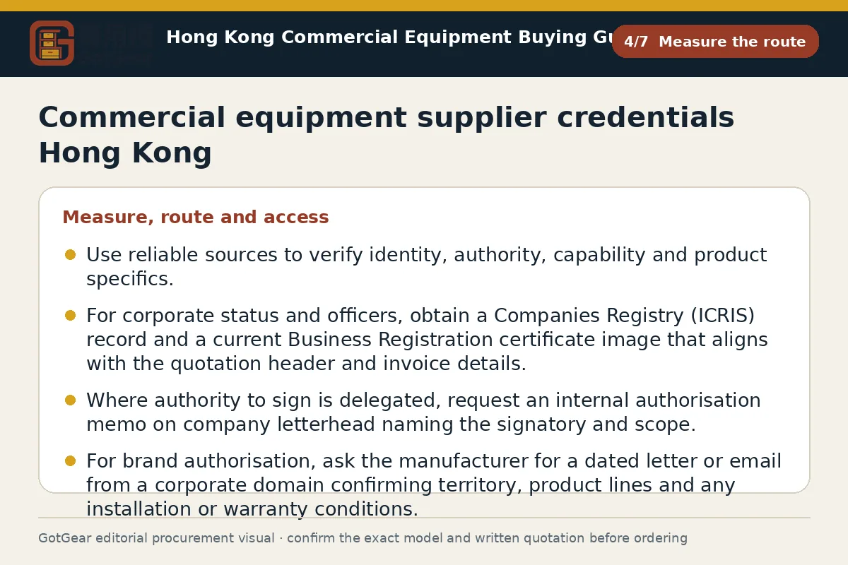 GotGear measure the route procurement diagram for commercial equipment supplier credentials Hong Kong