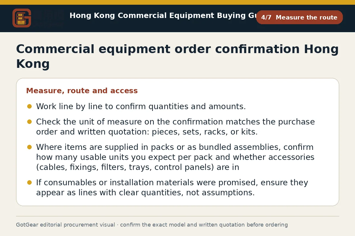 GotGear measure the route procurement diagram for commercial equipment order confirmation Hong Kong