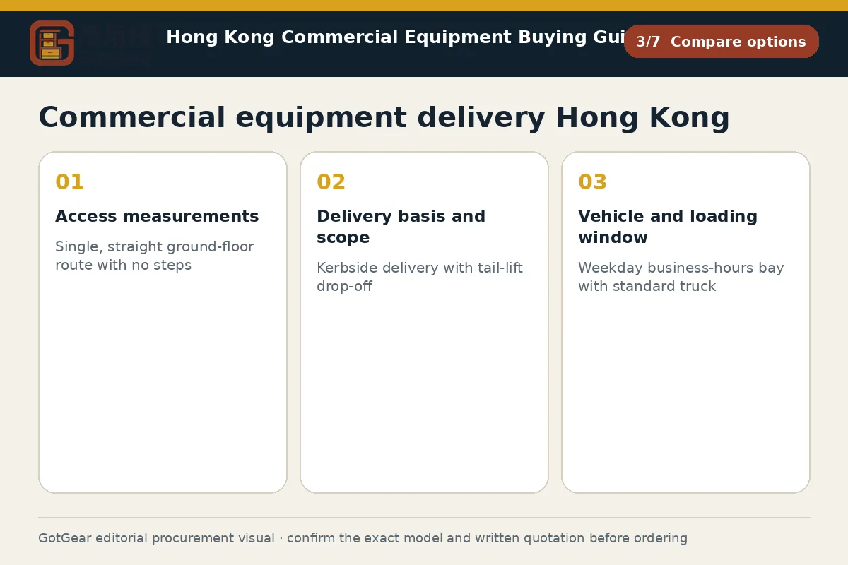 GotGear compare options procurement diagram for commercial equipment delivery Hong Kong