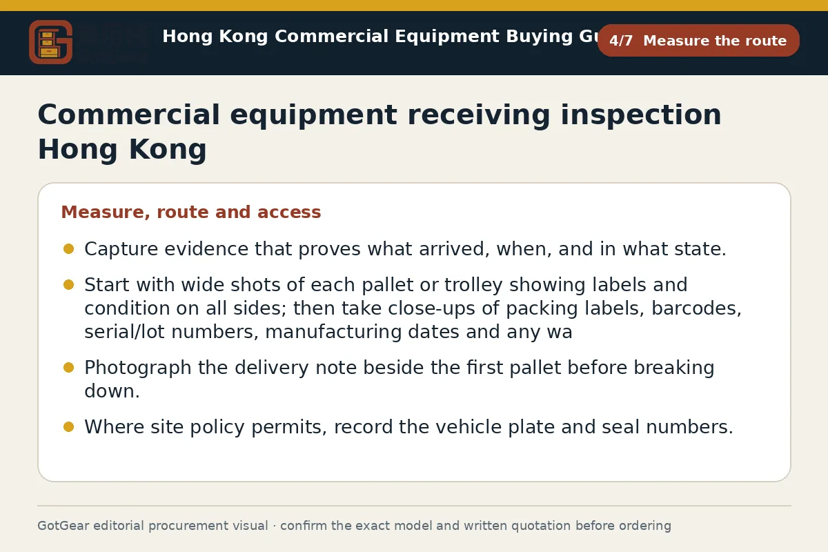 GotGear measure the route procurement diagram for commercial equipment receiving inspection Hong Kong