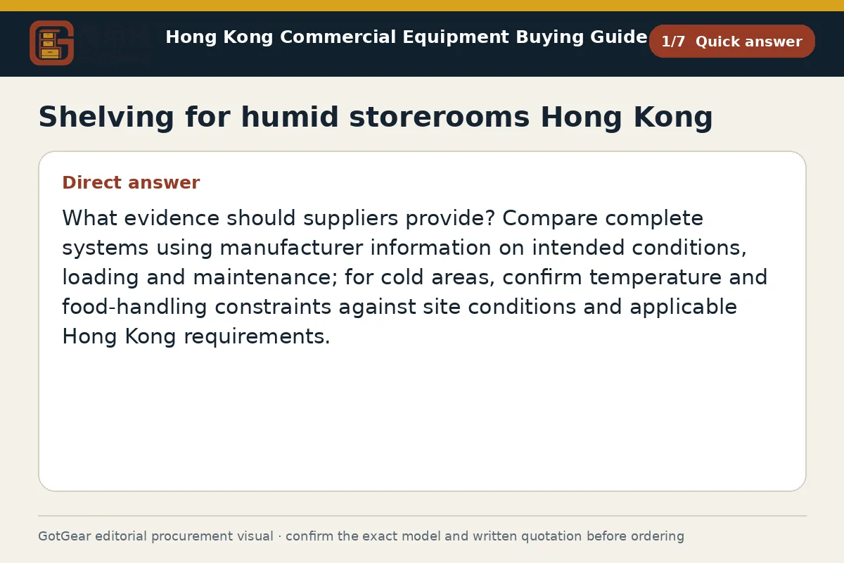 GotGear quick answer procurement diagram for shelving for humid storerooms Hong Kong