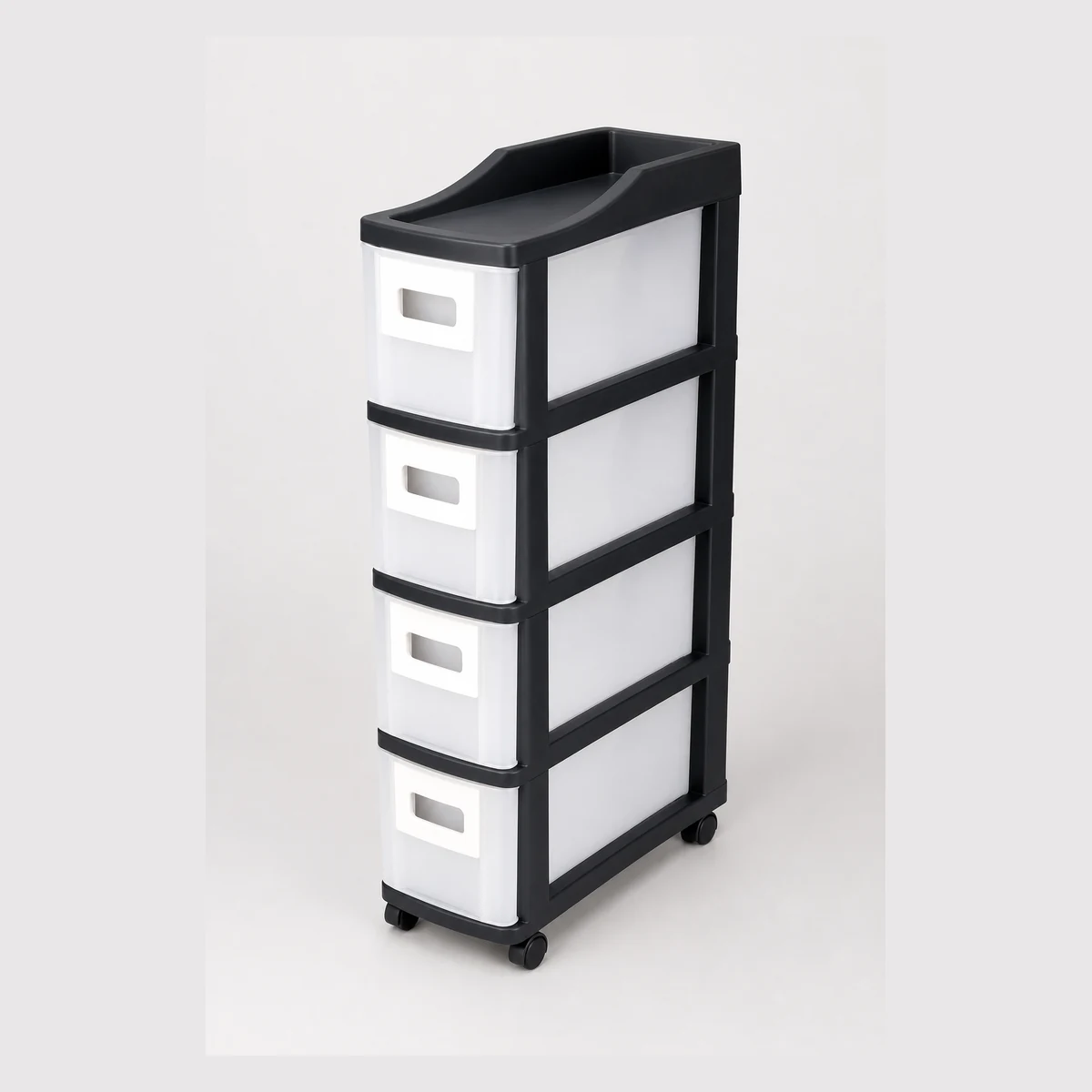 4-tier narrow rolling storage cabinet, model A-1880, Hong Kong commercial equipment