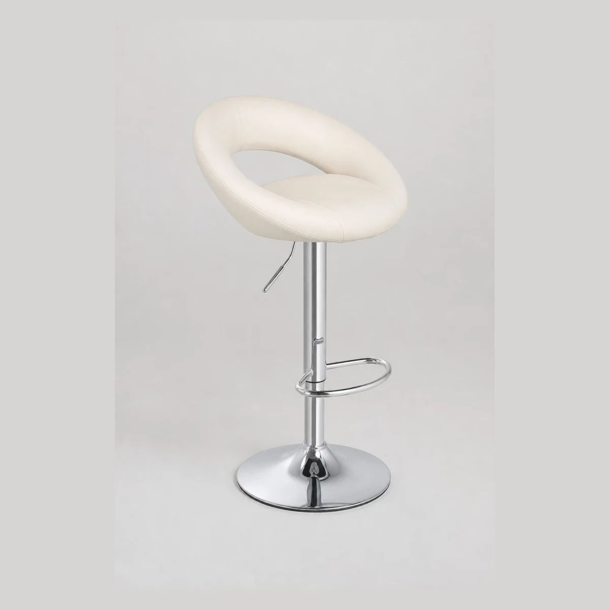 Backrest bar stool with cutout, model S1205, Hong Kong commercial equipment