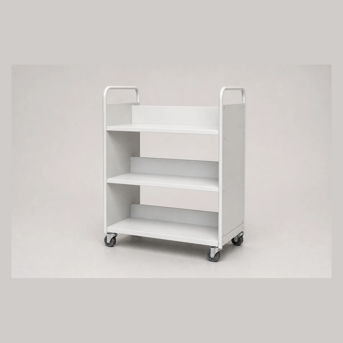 3-tier T-type book trolley, model JRA067, Hong Kong commercial equipment
