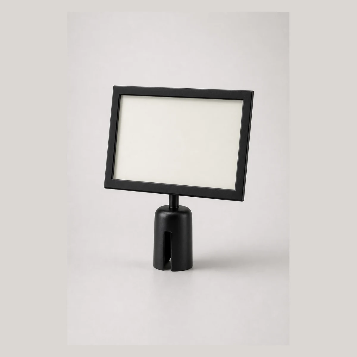 Stanchion sign holder for retractable belt posts, model S8723, Hong Kong commercial equipment