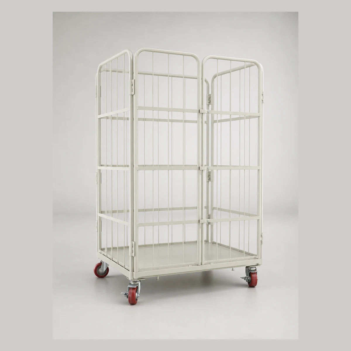 Door-equipped logistics cage trolley (open top), model JRC25, Hong Kong commercial equipment