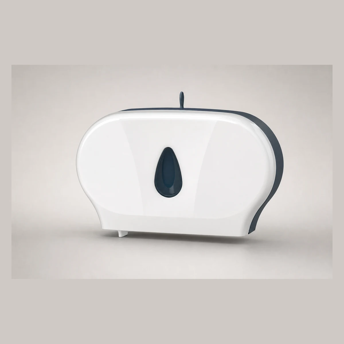 Double-roll toilet paper holder (White), model WCD8012-A