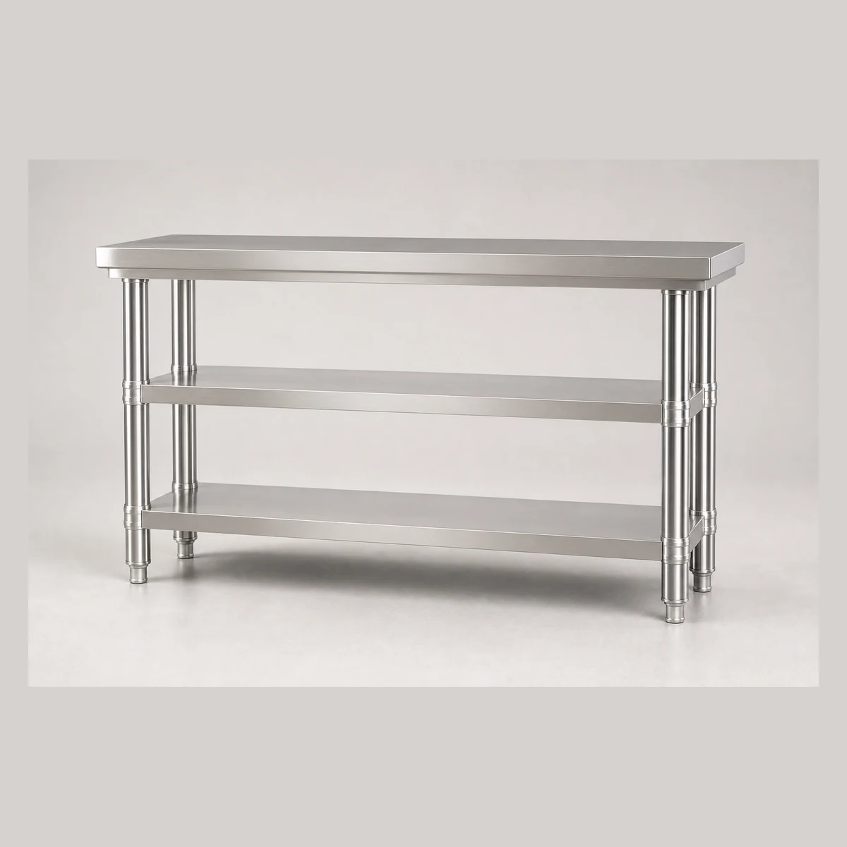 3-tier stainless worktable (S8643 series), model S8643