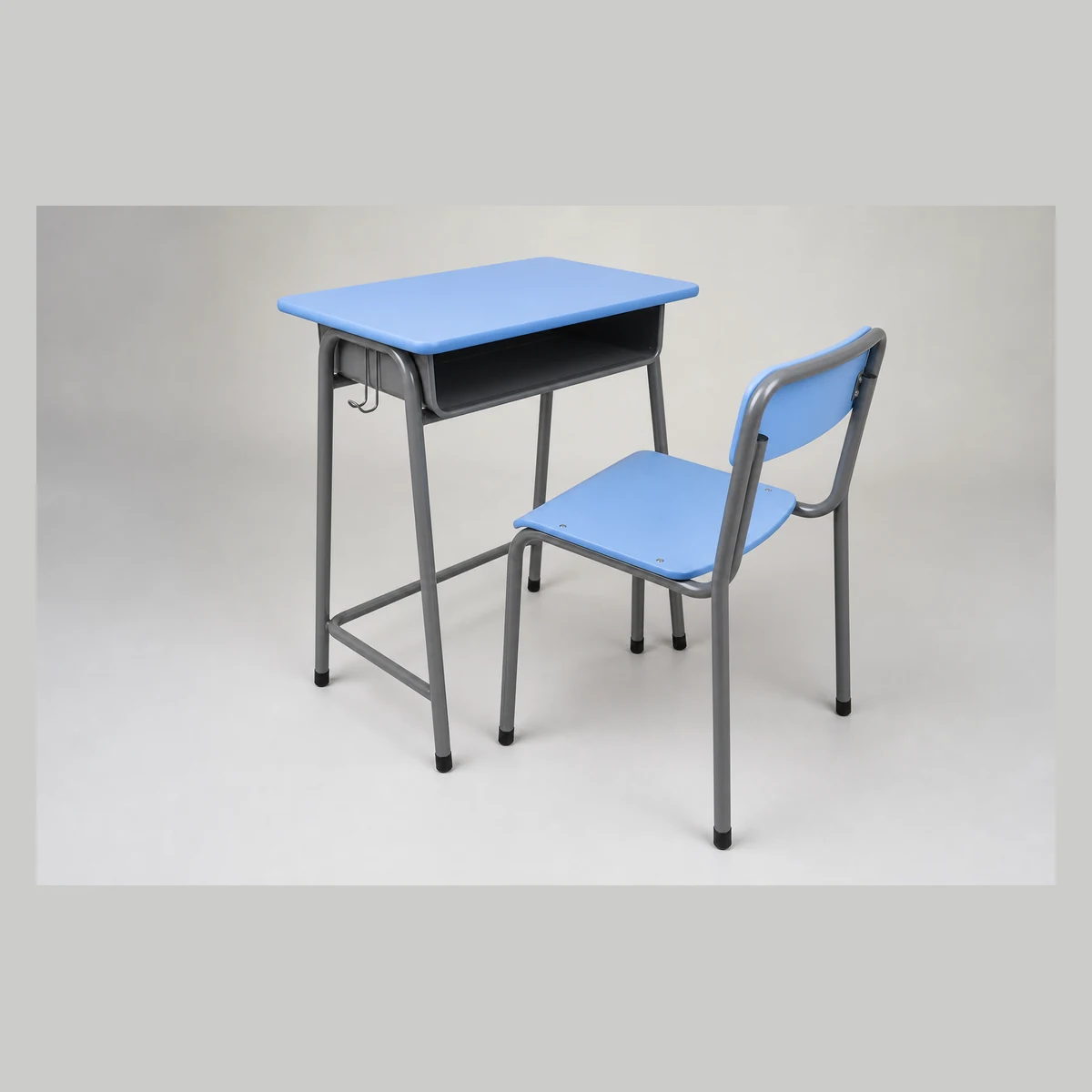 School-standard student table and chair (coloured laminate), model K0001, Hong Kong commercial equipment