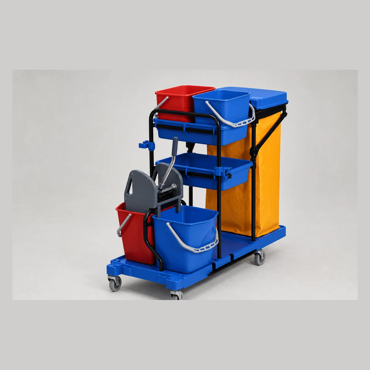 Multipurpose cleaning cart, model JRA075, Hong Kong commercial equipment