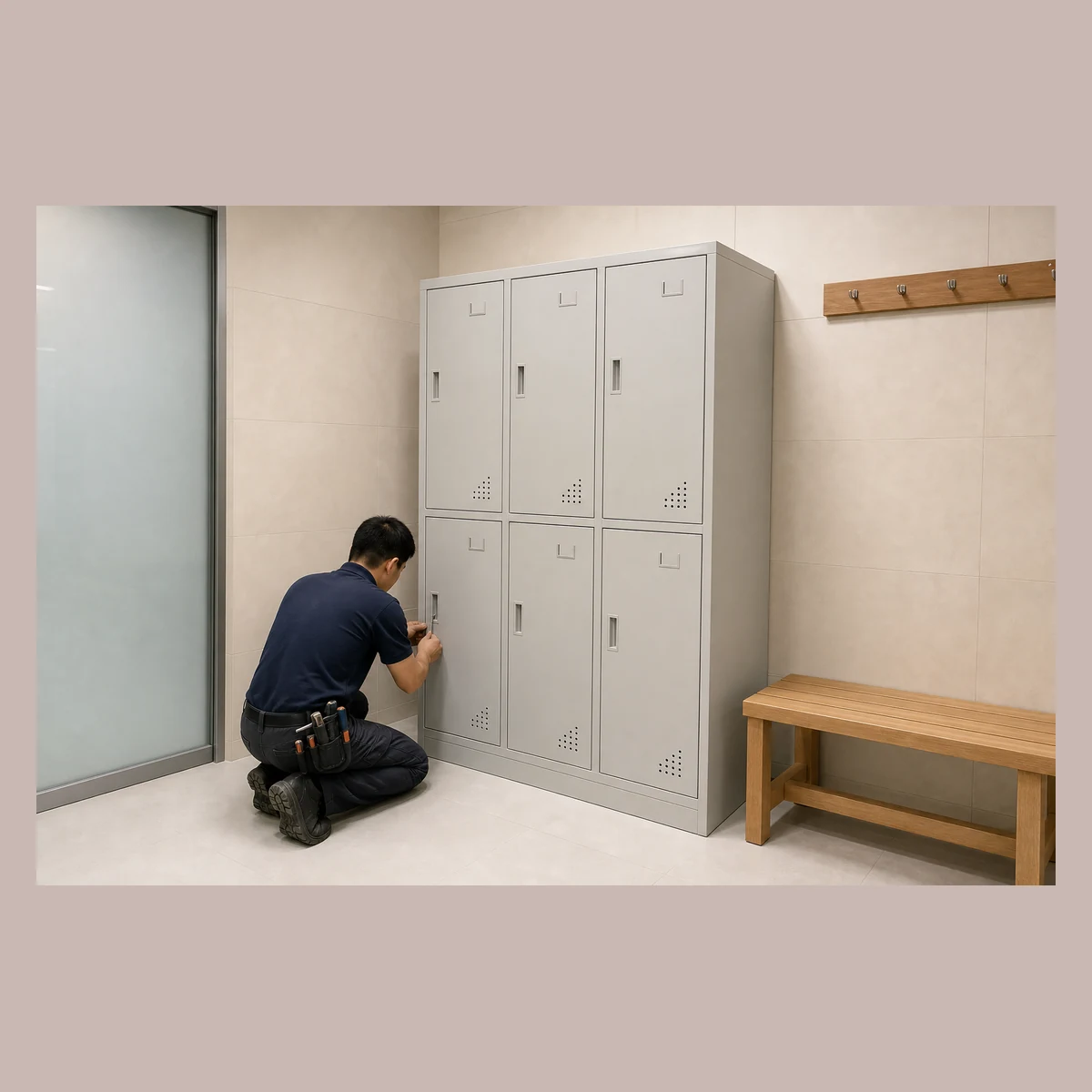 Locker Installation Service, SET0001, Hong Kong project service reference illustration