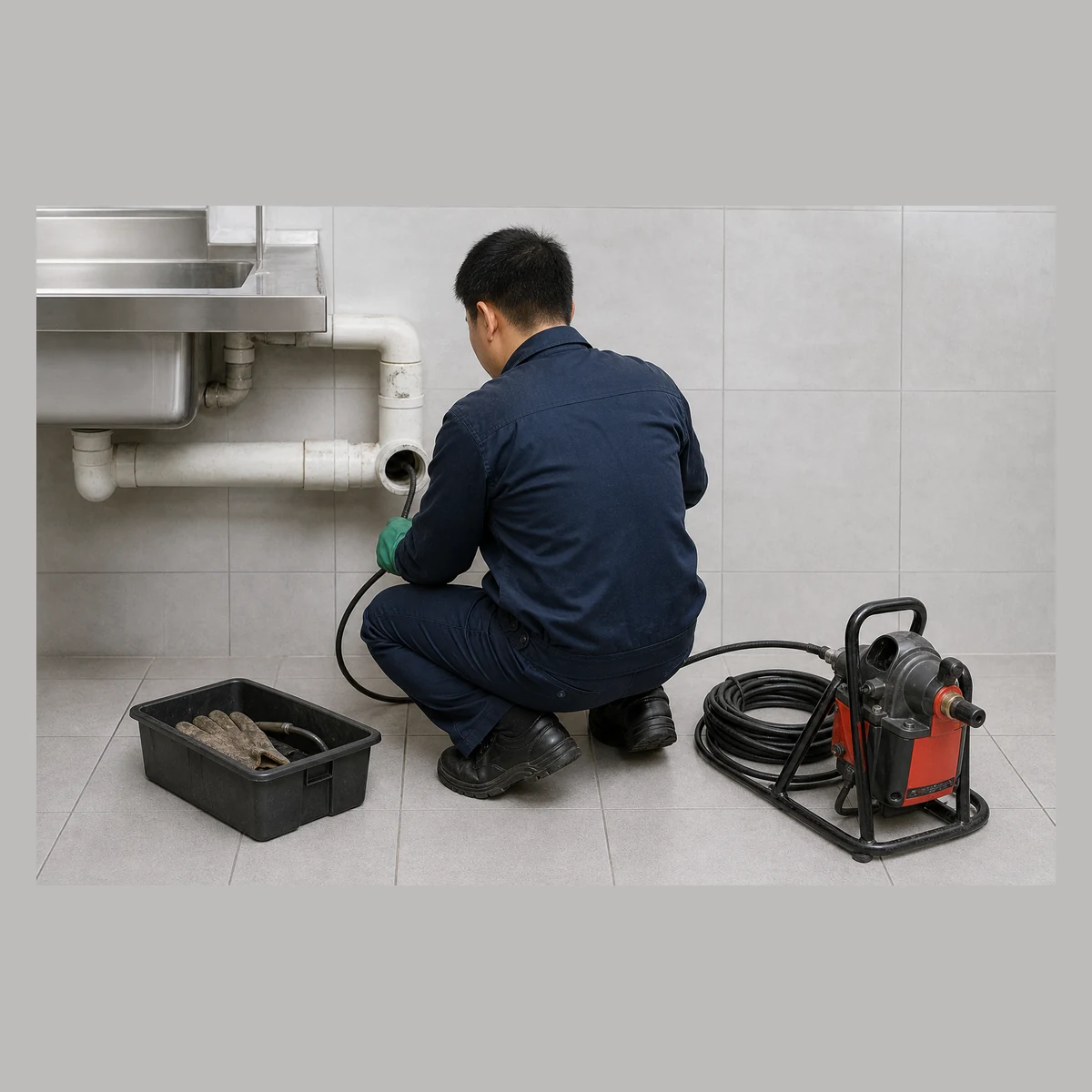 Drain maintenance service, SET0002, Hong Kong project service reference illustration