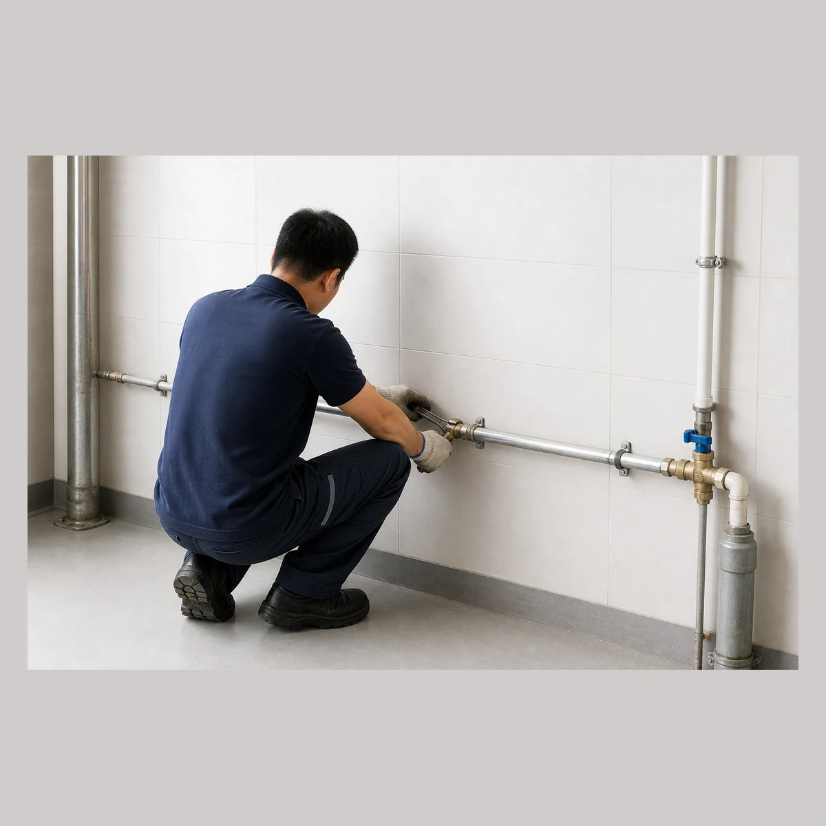 Plumbing repair service, SET0003, Hong Kong project service reference illustration
