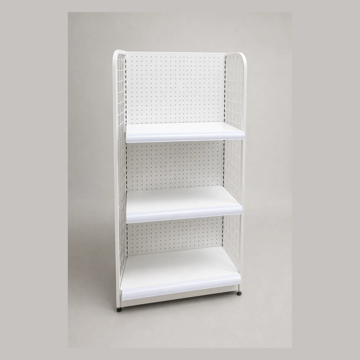 Convenience-Store Shelving (single-sided perforated panel), model S9806A, Hong Kong commercial equipment